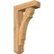Ekena Millwork Olympic Craftsman Smooth Bracket w/ Offset Brace, Western Red Cedar, 5 1/2"W x 18"D x 30"H BKT0604X18X30OLY04SWR - alternate 1